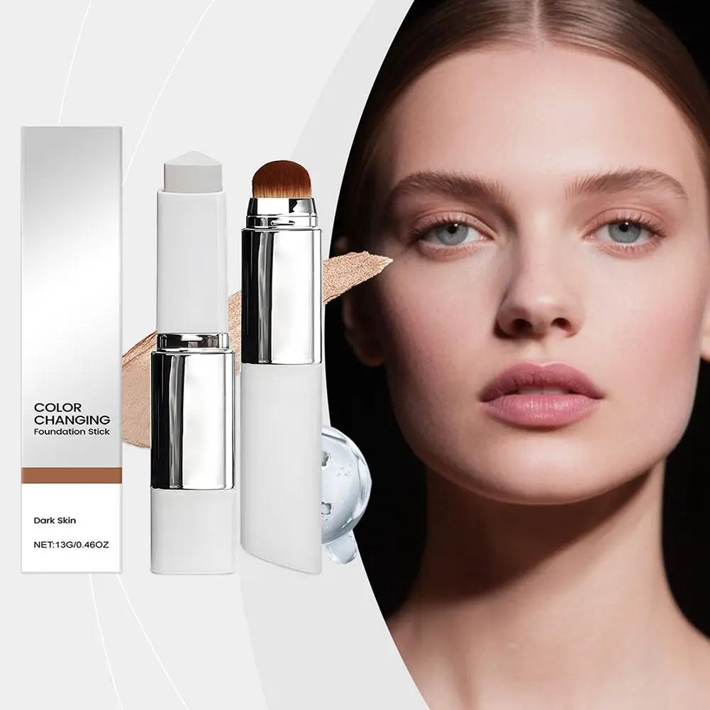 Color-Changing Foundation Stick – Lightweight Moisturizing Coverage