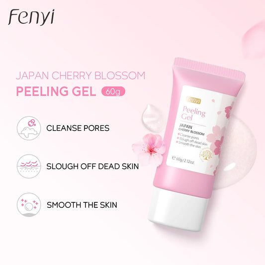 Cherry Blossom Peeling Gel Exfoliator – Deep Pore Cleanse 60 g