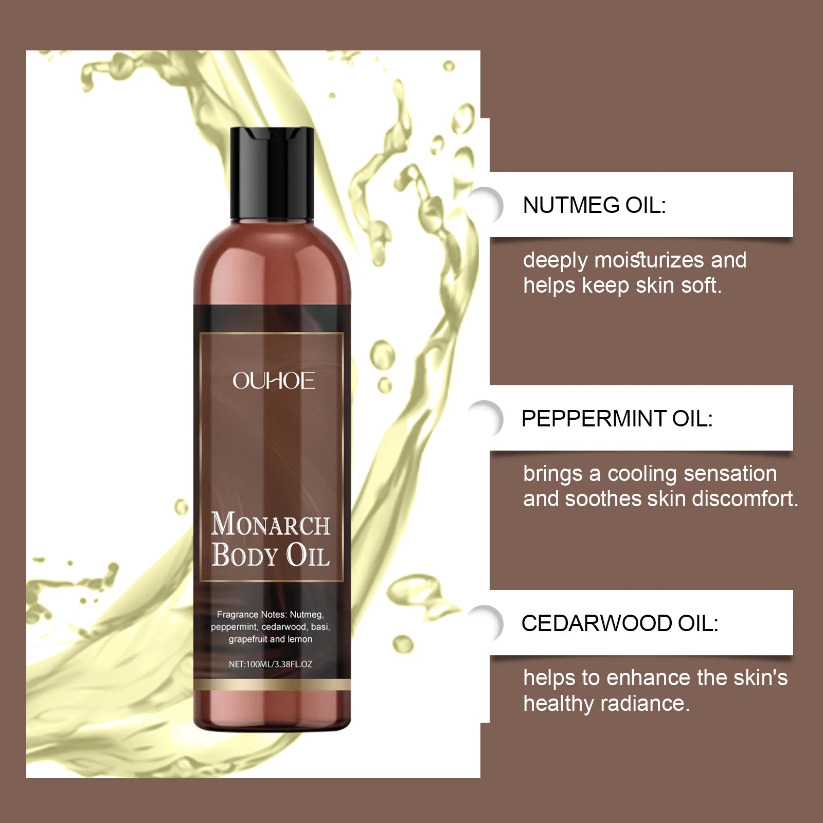 Hydrating Body Treatment Oil For Dry Skin Care