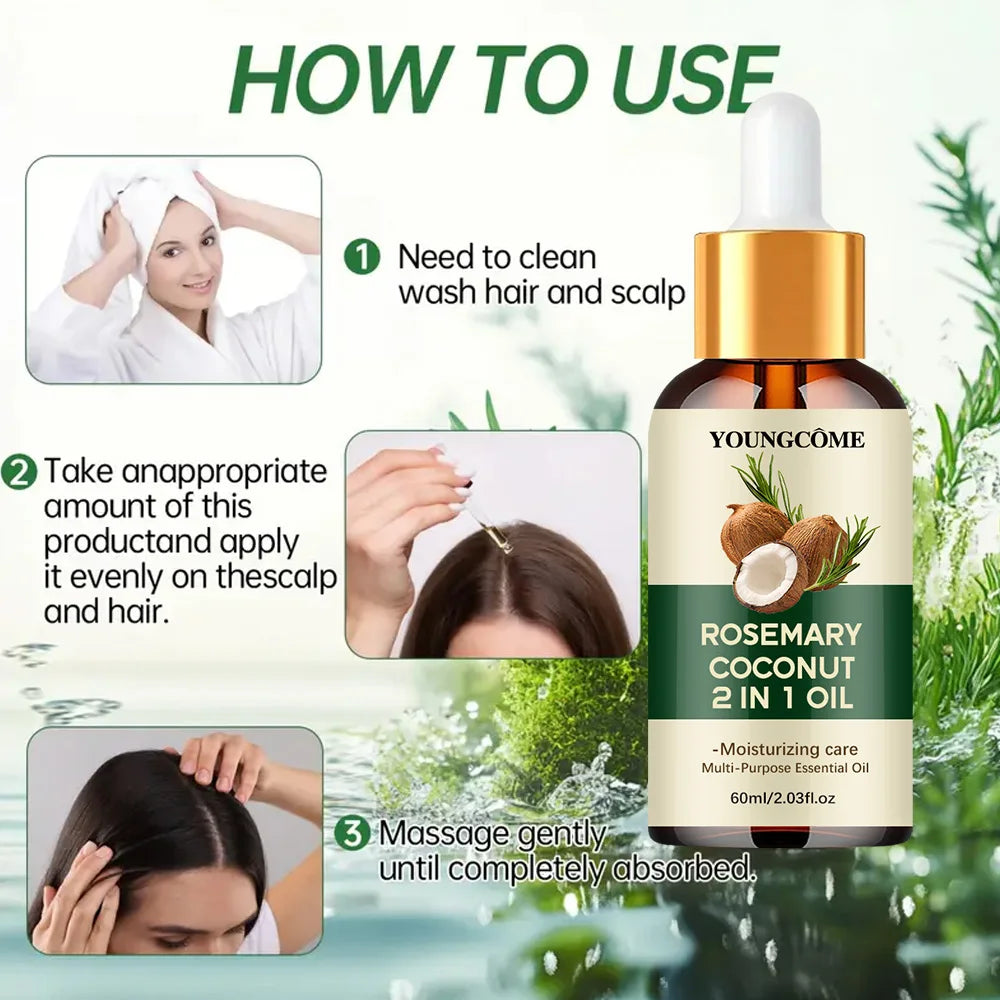 Rosemary Hair Growth Serum With Coconut Oil 60 ml