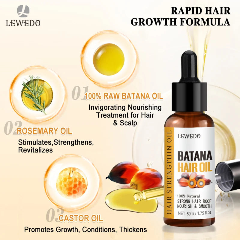 Pure Batana Oil Hair Growth Treatment for Healthy Shine