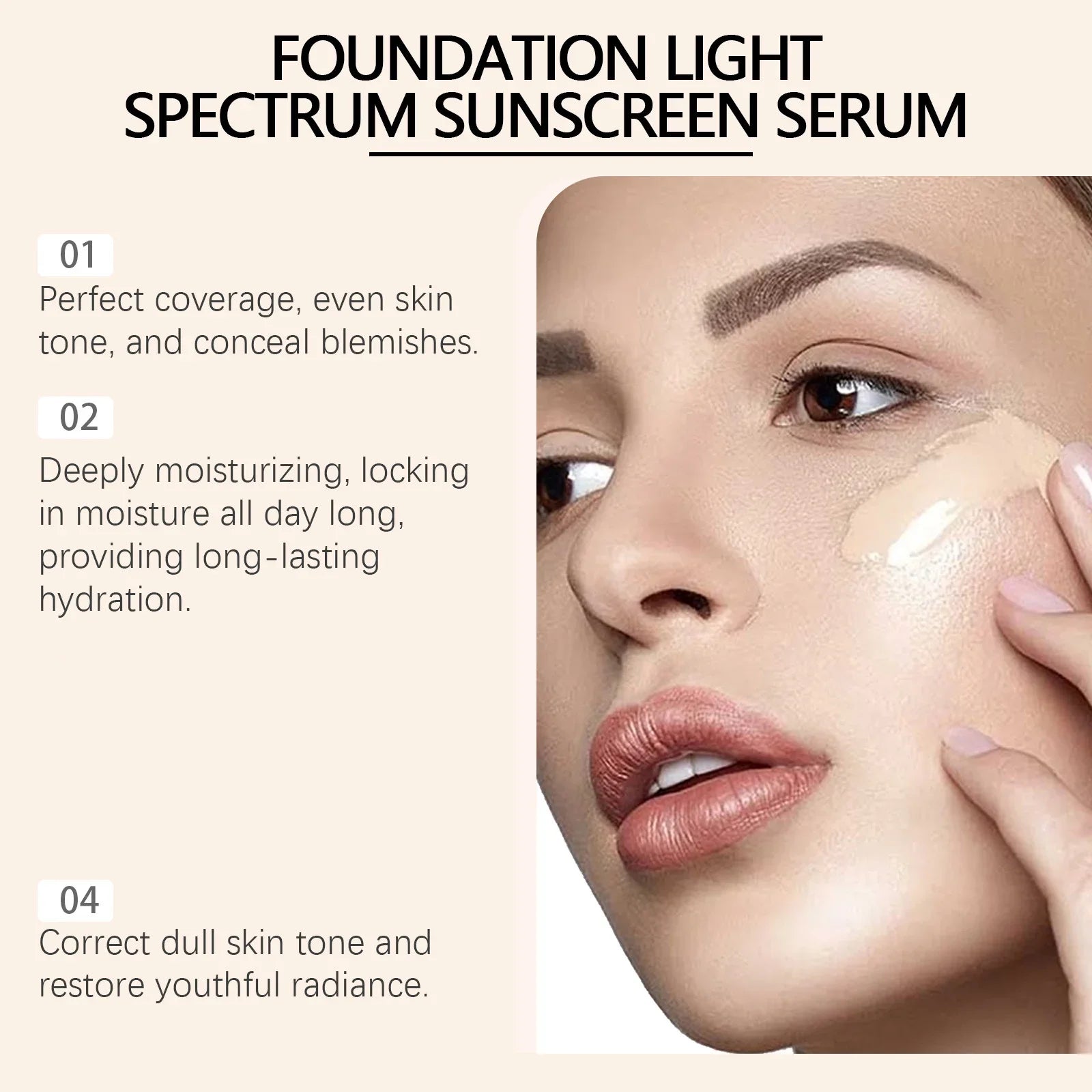 4-in-1 Liquid Foundation Concealer Full Coverage