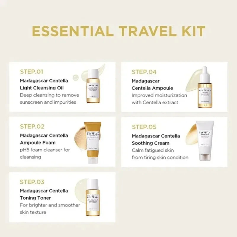 Madagascar Centella Mini Skincare Travel Set 5-Piece
