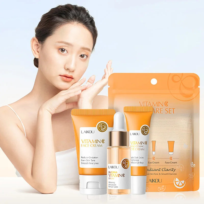Vitamin C Sakura Facial Skincare Set – Hydrating Trio