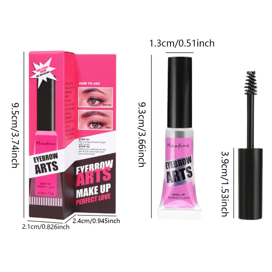 Clear Eyebrow Shaping Gel – Waterproof, Long-Lasting Hold