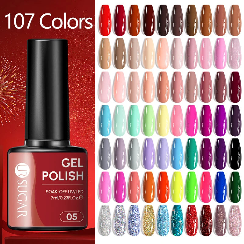 Macaron Gel Nail Polish 7 ml – UV LED Soak Off Color