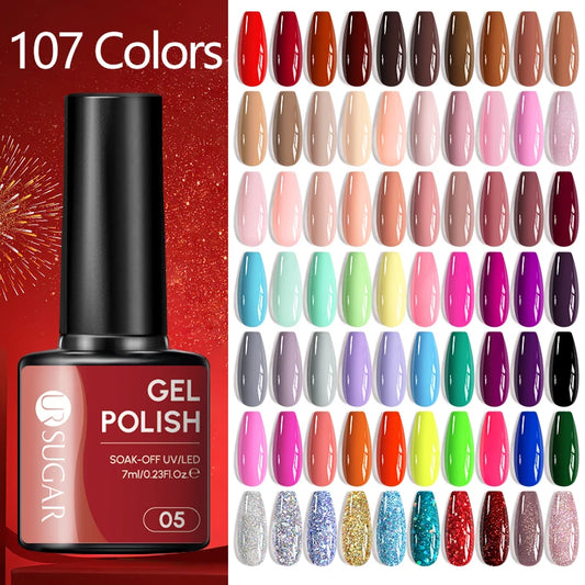 Macaron Gel Nail Polish 7 ml – UV LED Soak Off Color
