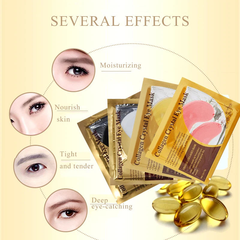 Gold Collagen Under Eye Masks – Hydrating Gel Patches