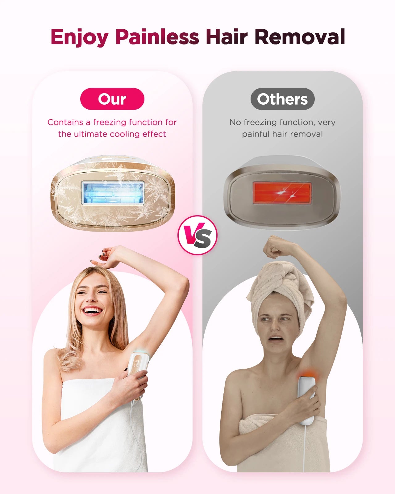 IPL Laser Hair Removal Device – 999,900 Flashes, At-Home Use