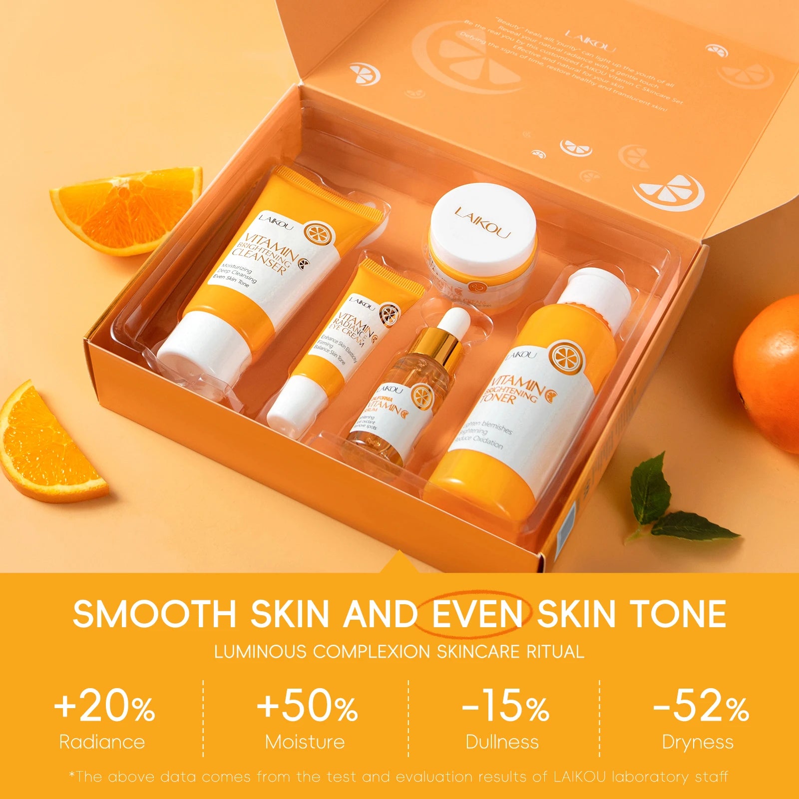 Vitamin C Brightening Skincare Set 5-Piece Face Kit