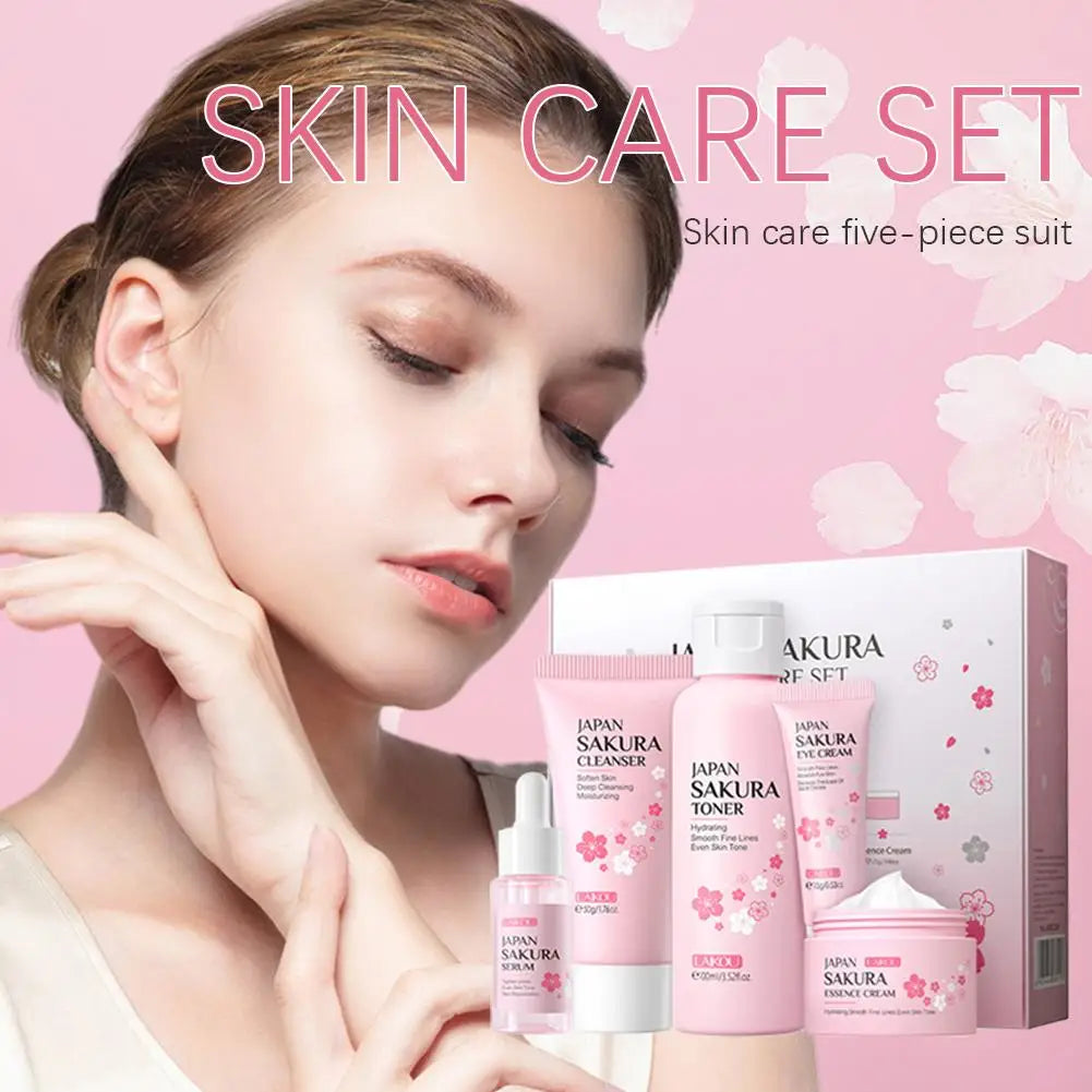 Rice Purée Facial Skincare Set – Hydrating 6-Piece Kit