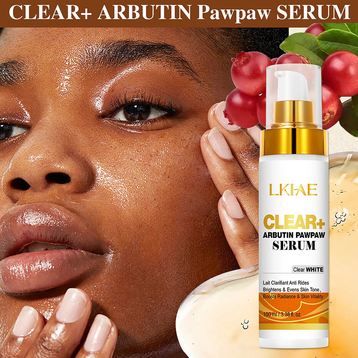 Arbutin Vitamin C Brightening Skin Care Set For Face & Body