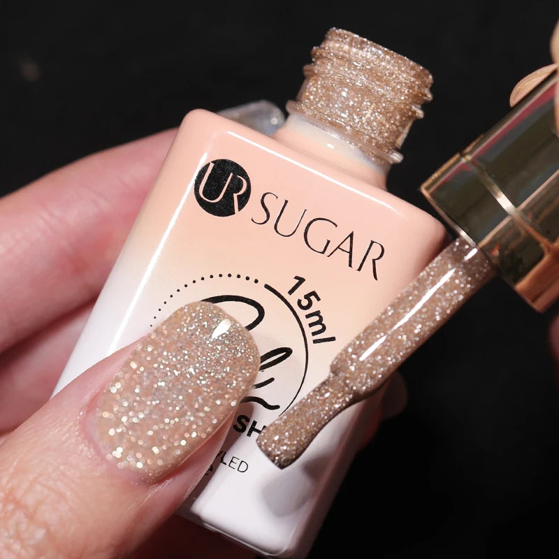 Reflective Glitter Gel Nail Polish 15 ml – Soak Off UV/LED