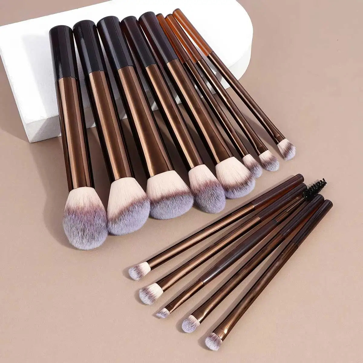 13-Piece Makeup Brush Set for Face and Eyes