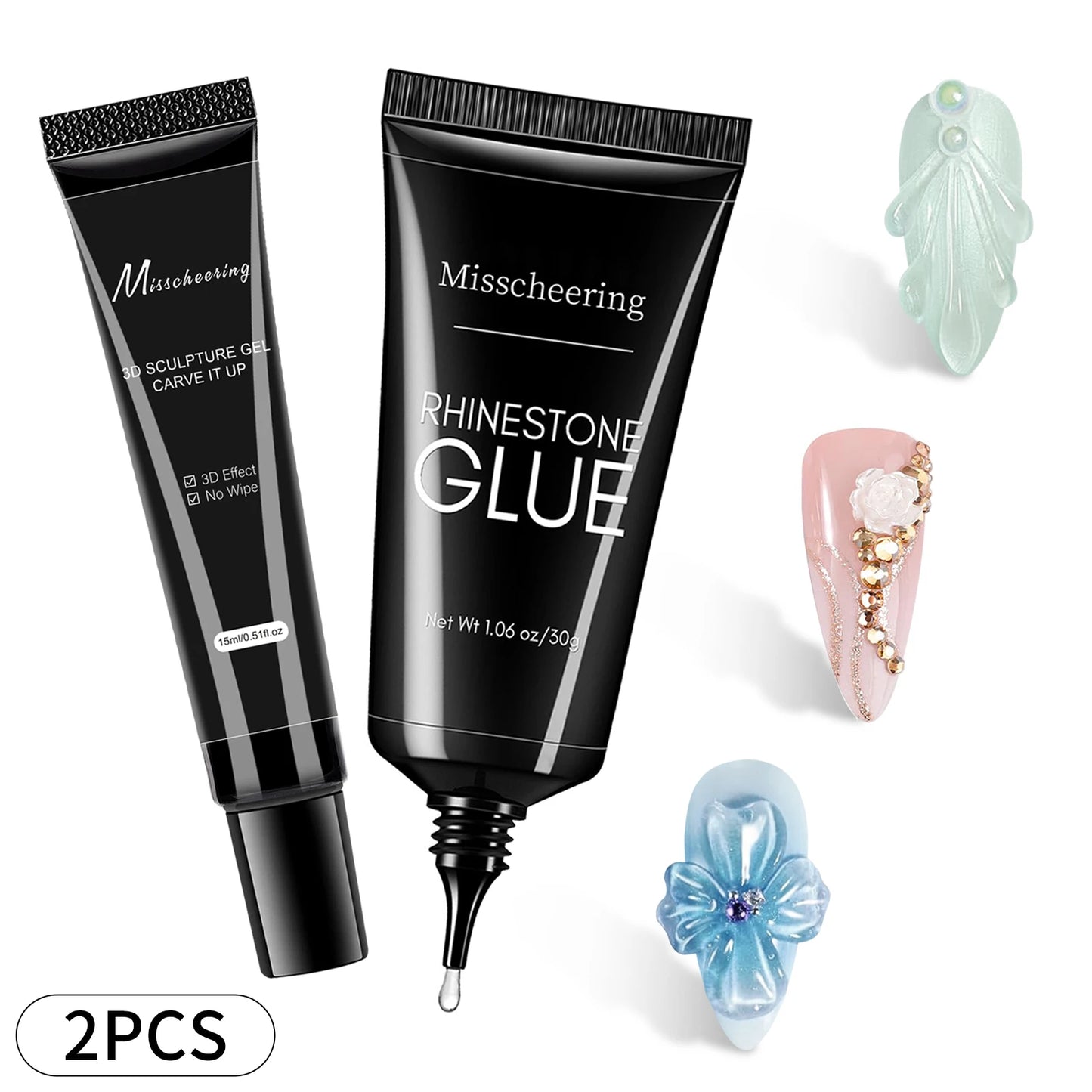 Skin Haven Super Strong Nail Rhinestone Gel Glue 30g for secure nail art and rhinestone adhesion in nail care.