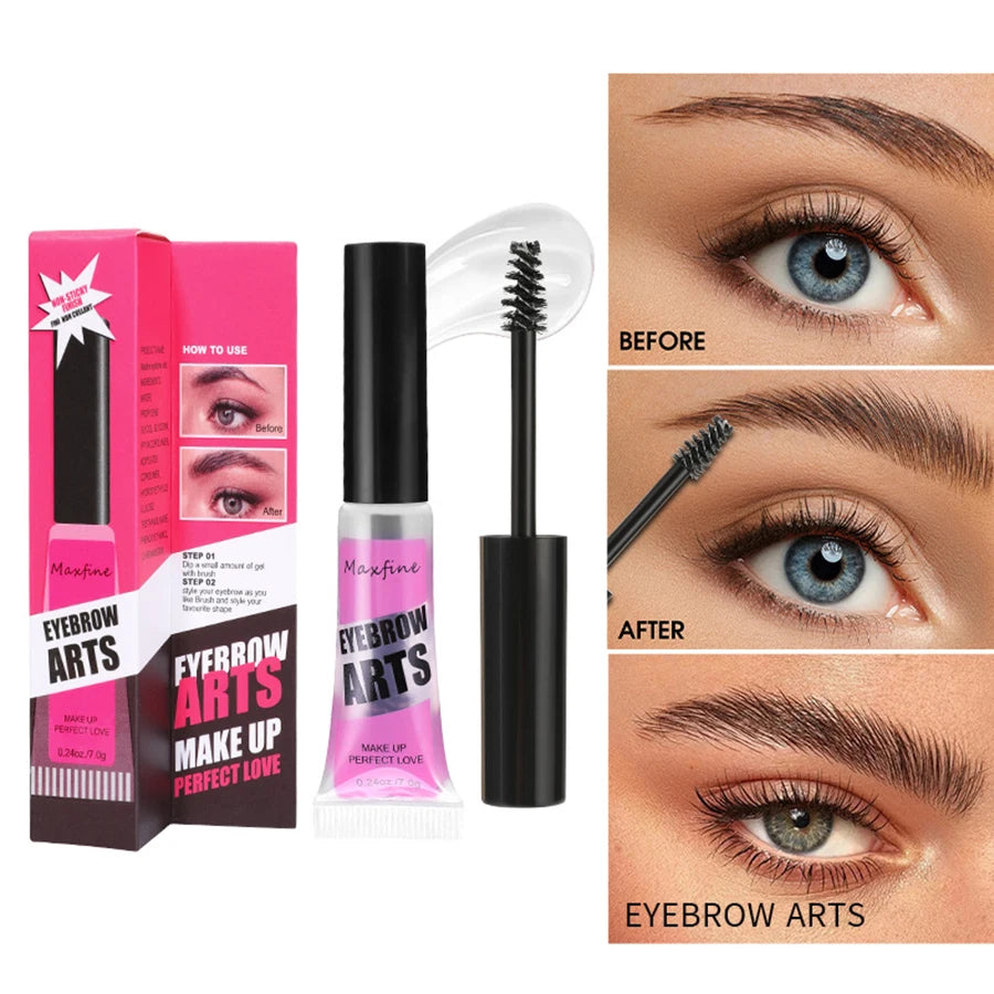 Clear Eyebrow Shaping Gel – Waterproof, Long-Lasting Hold