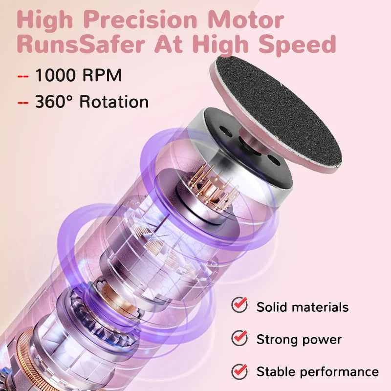 Electric Foot Callus Remover – 2-in-1 Pedicure File