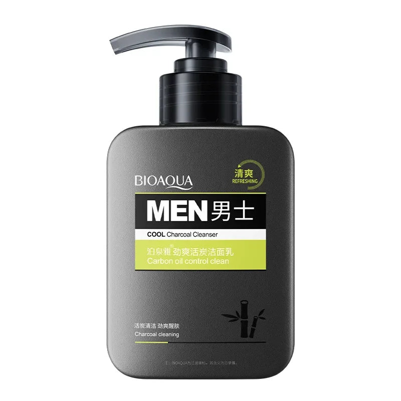 Men's Charcoal Facial Cleanser – Deep Pore Face Wash