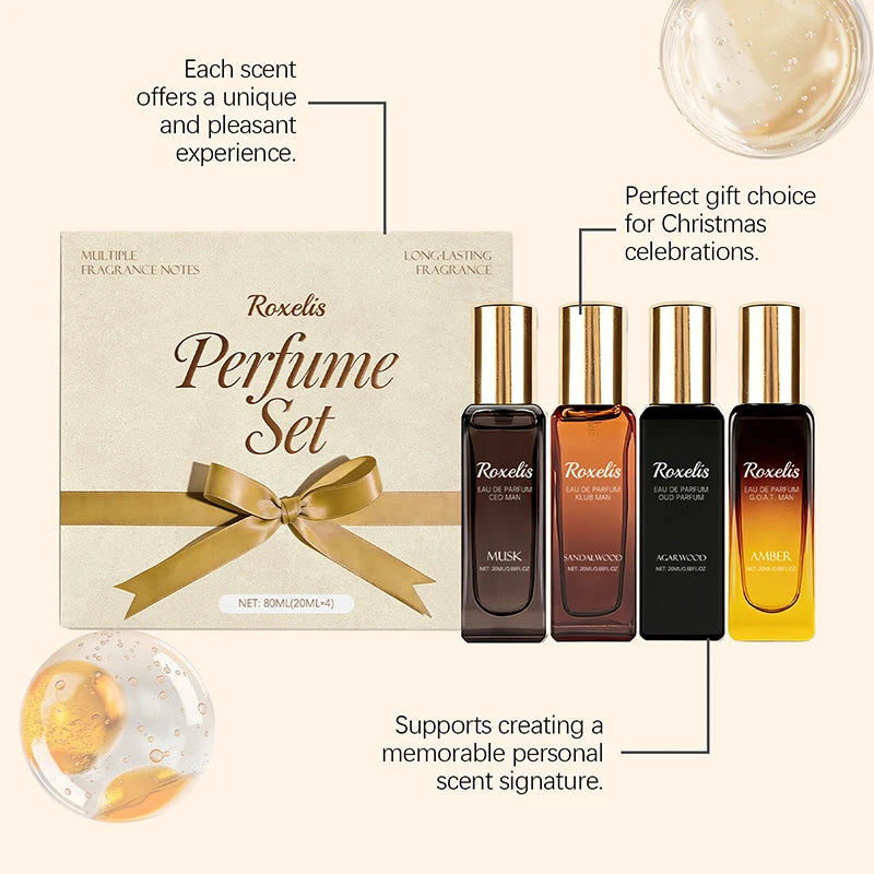 Unisex Woody Fragrance Gift Set – Musk, Sandalwood & Oud