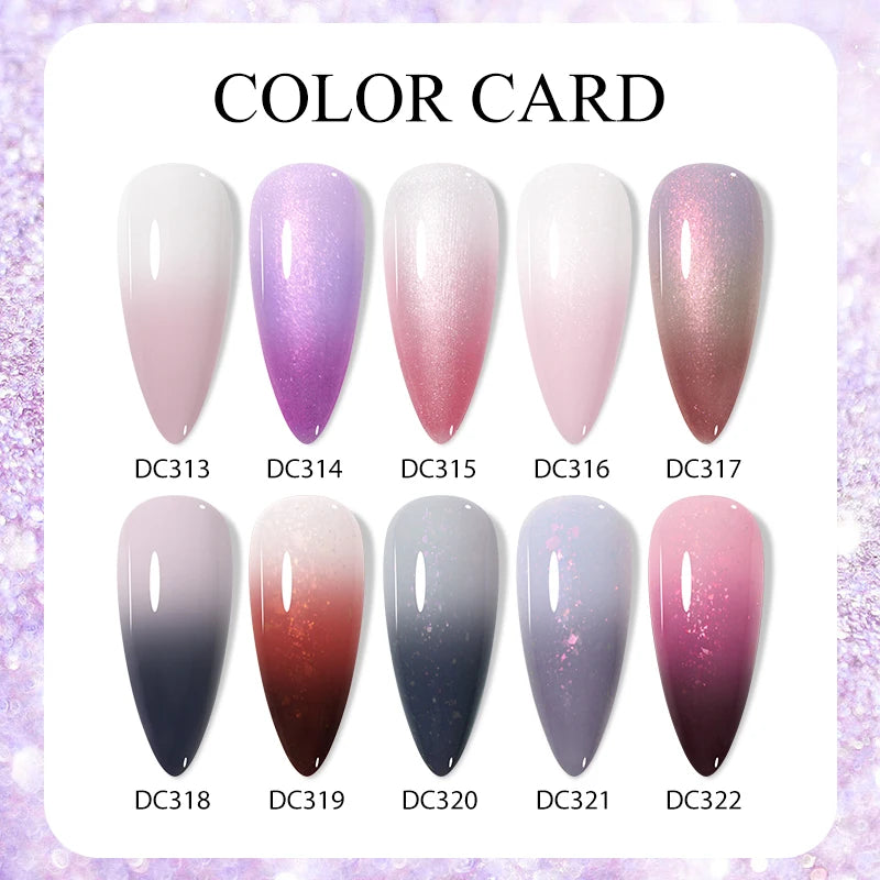 Thermal Aurora Rubber Base Gel Nail Polish 7 ml