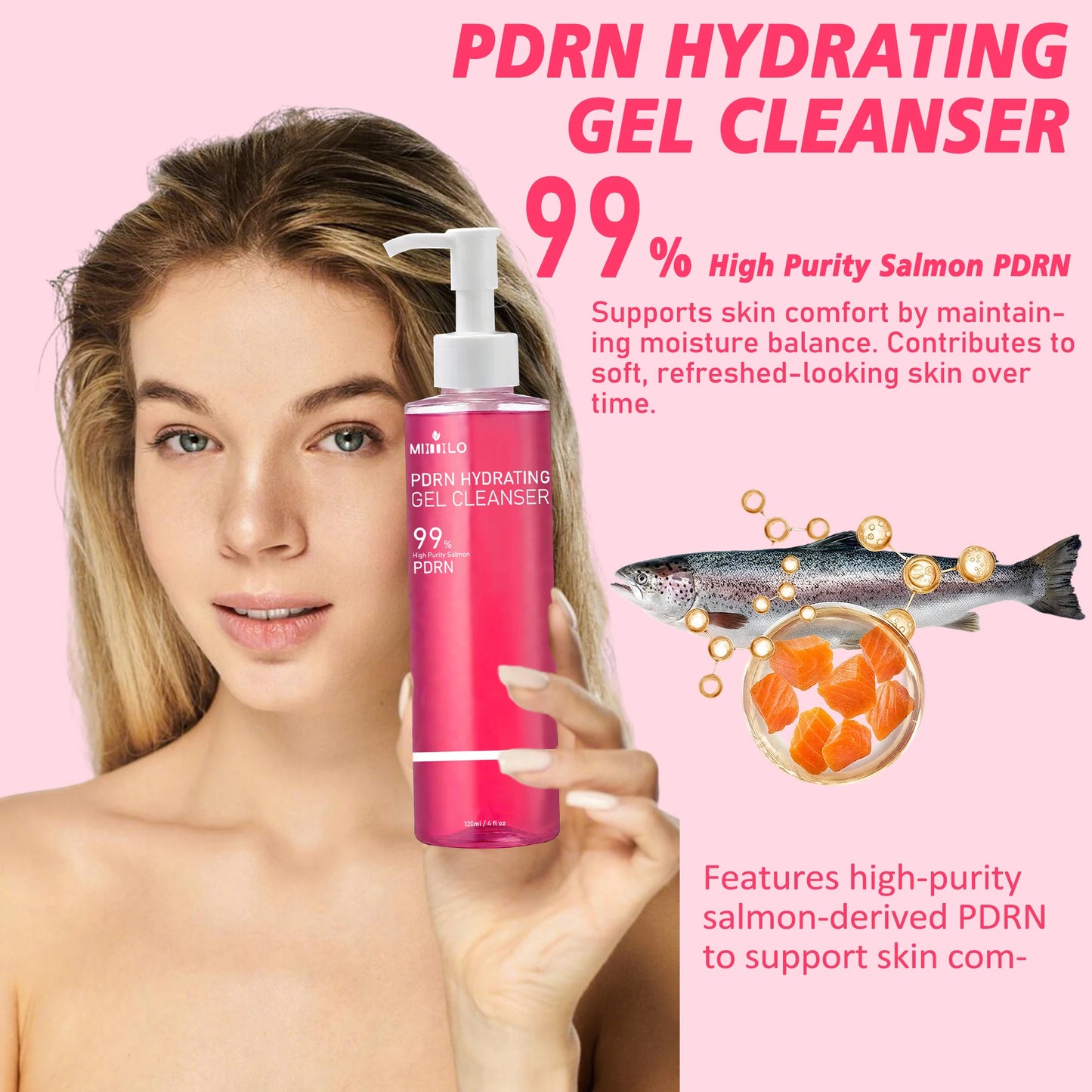 PDRN Jelly Foam Facial Cleanser – Deep Pore Cleansing