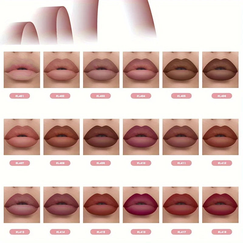 Velvet Matte Lip Liner Pencil Set – Long-Lasting 6-Pack