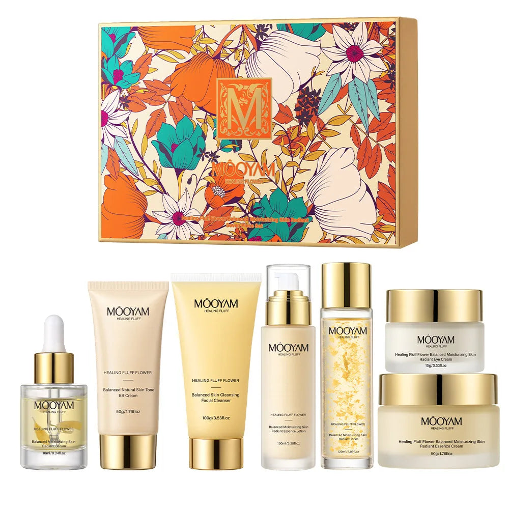 Healing Fluff Flower 7-in-1 Facial Skincare Set