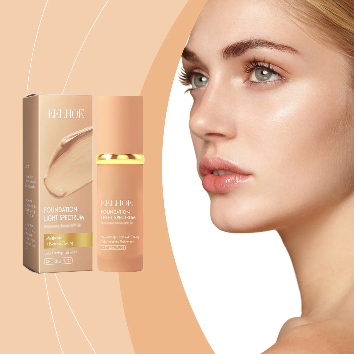 4-in-1 Liquid Foundation Concealer Full Coverage
