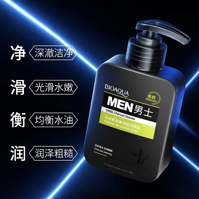 Men's Charcoal Facial Cleanser – Deep Pore Face Wash