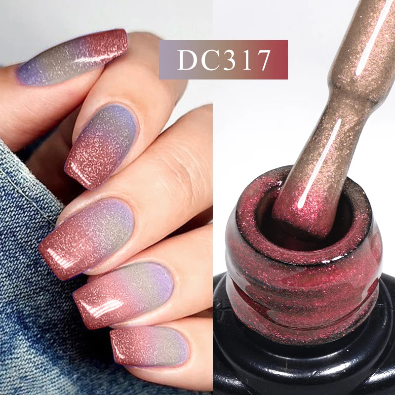 Thermal Aurora Rubber Base Gel Nail Polish 7 ml
