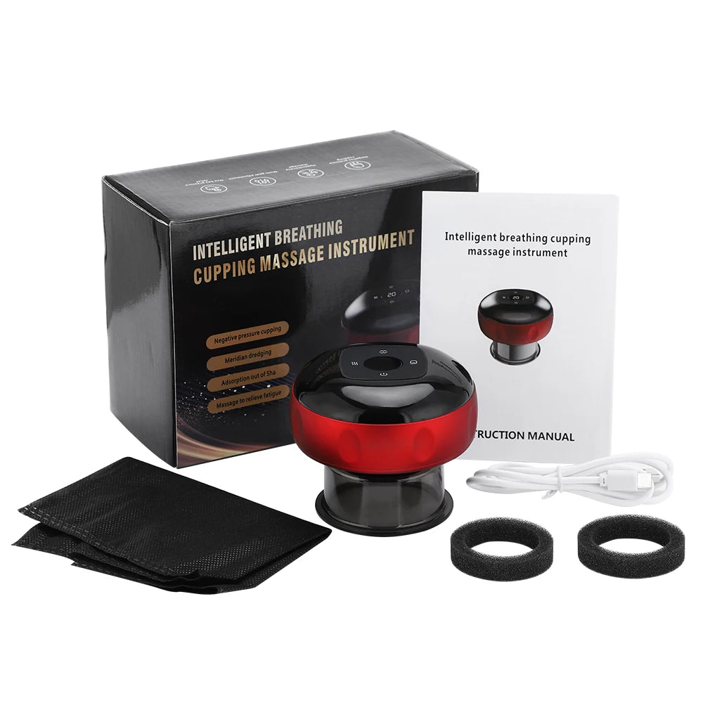 Electric Cupping Massager With Heating & Red Light