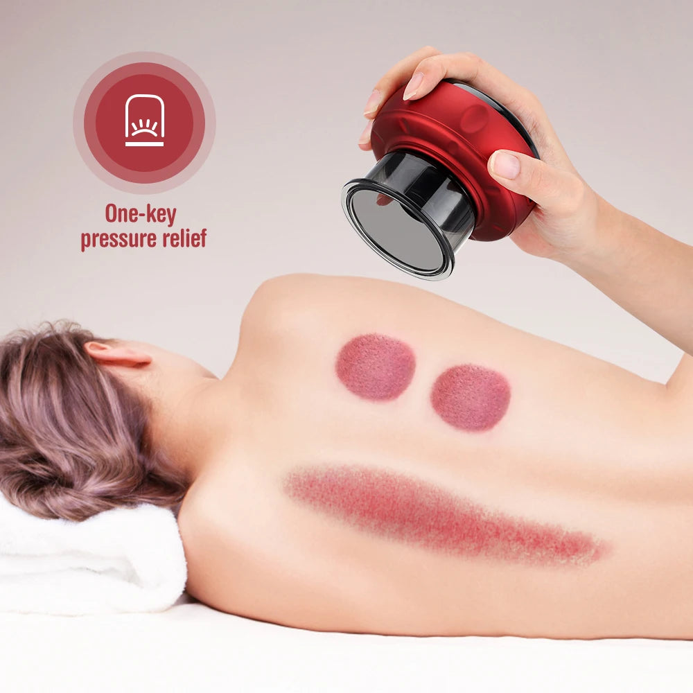 Electric Cupping Massager With Heating & Red Light