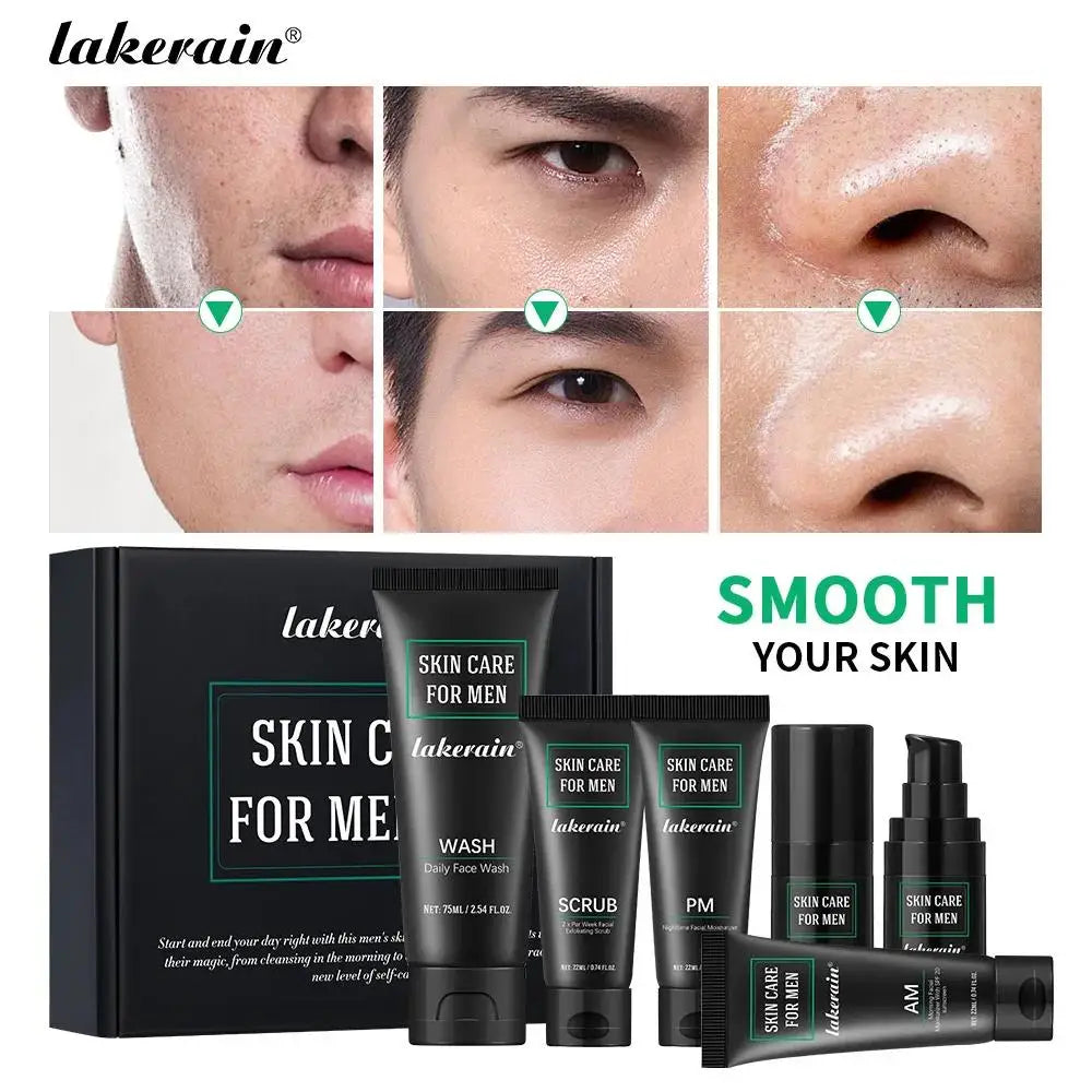 Men’s Skincare Set With Face Wash, Serum & Moisturizers