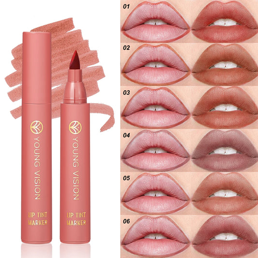 Matte Lip Tint Pen – Long-Lasting Waterproof Stain