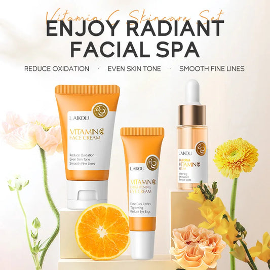 Vitamin C Sakura Facial Skincare Set – Hydrating Trio