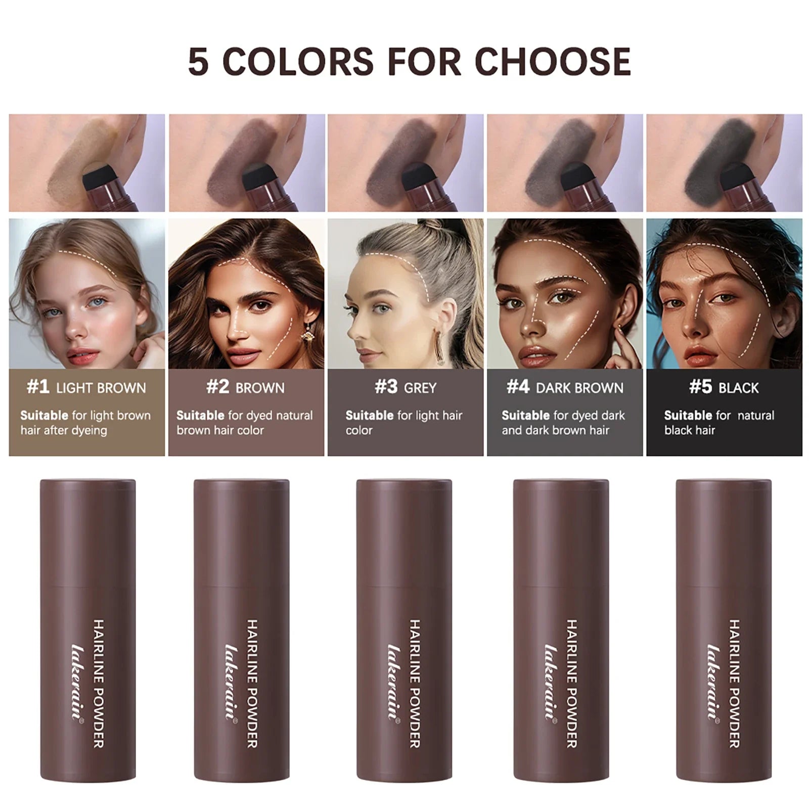 Waterproof Hairline Powder Pen – Instant Root Concealer