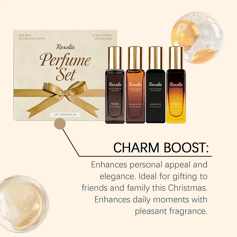 Unisex Woody Fragrance Gift Set – Musk, Sandalwood & Oud
