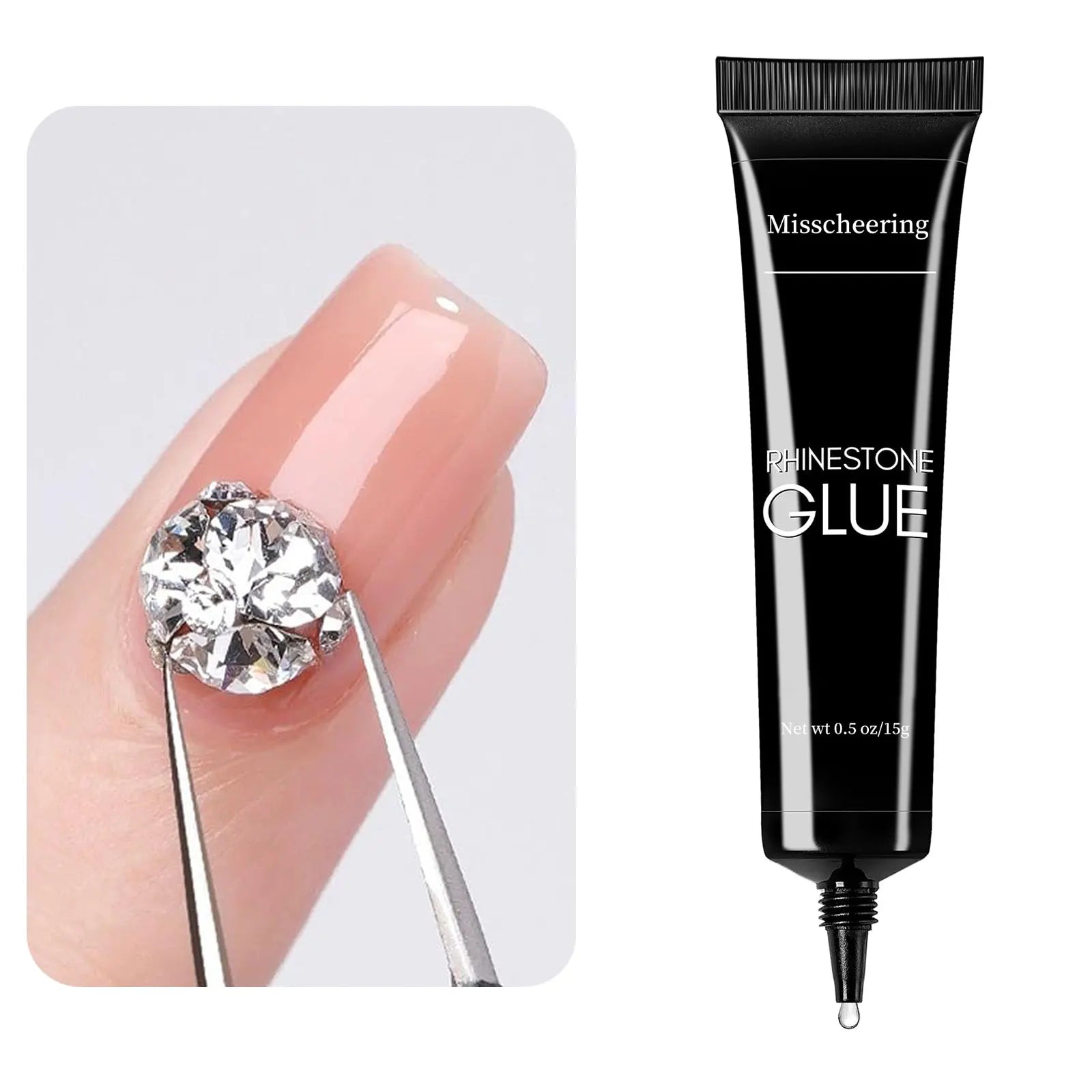 Skin Haven Super Strong Nail Rhinestone Gel Glue 30g for secure nail art and rhinestone adhesion in nail care.