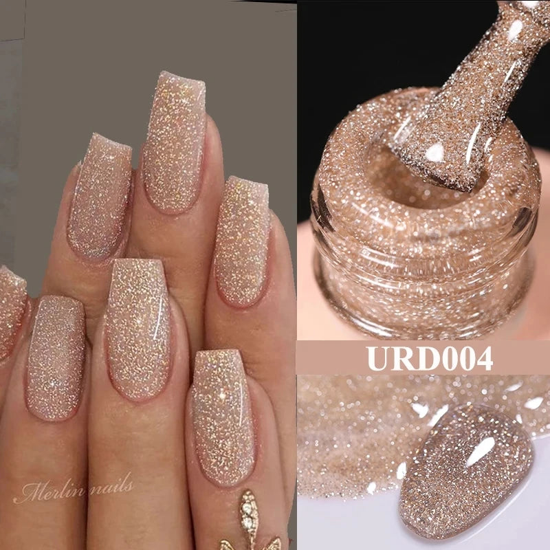 Reflective Glitter Gel Nail Polish 15 ml – Soak Off UV/LED