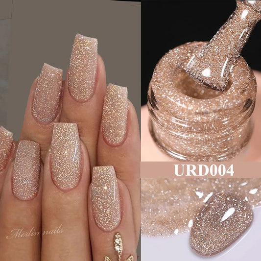 Reflective Glitter Gel Nail Polish 15 ml – Soak Off UV/LED
