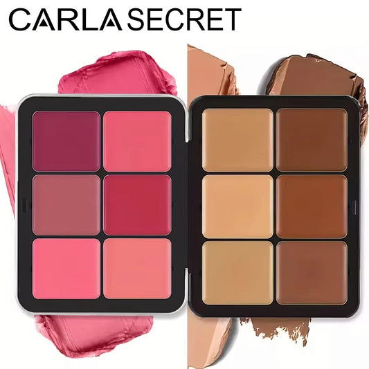 12-Color Concealer & Blush Palette for Face Contouring