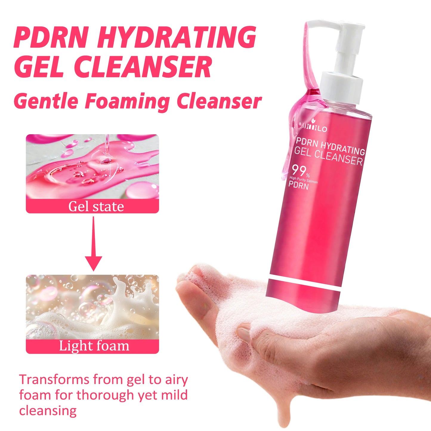 PDRN Jelly Foam Facial Cleanser – Deep Pore Cleansing