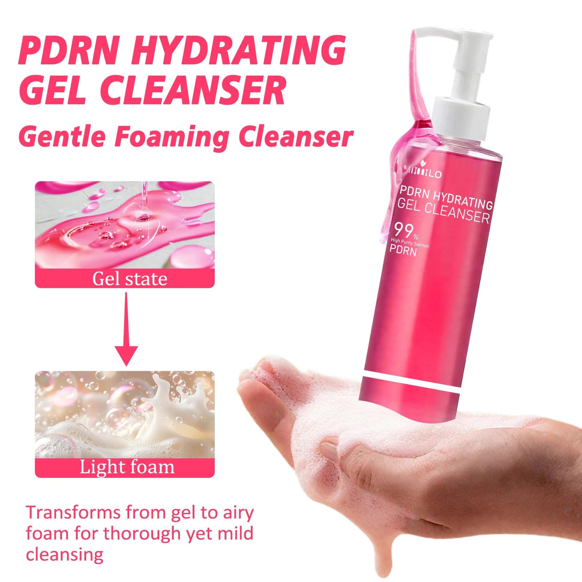 PDRN Jelly Foam Facial Cleanser – Deep Pore Cleansing