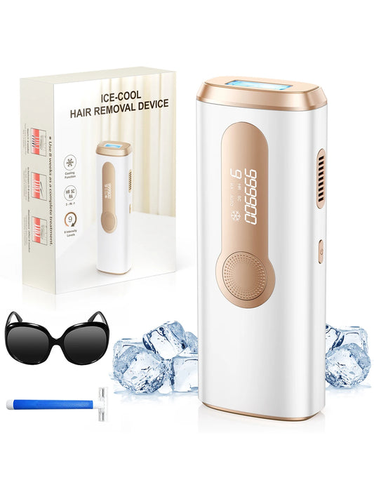 IPL Laser Hair Removal Device – 999,900 Flashes, At-Home Use