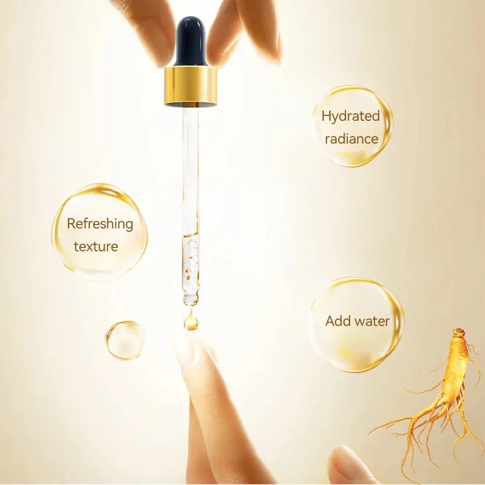 Golden Glow Face Serum from Skin Haven, a skincare product with a sleek glass bottle and dropper for radiant skin.
