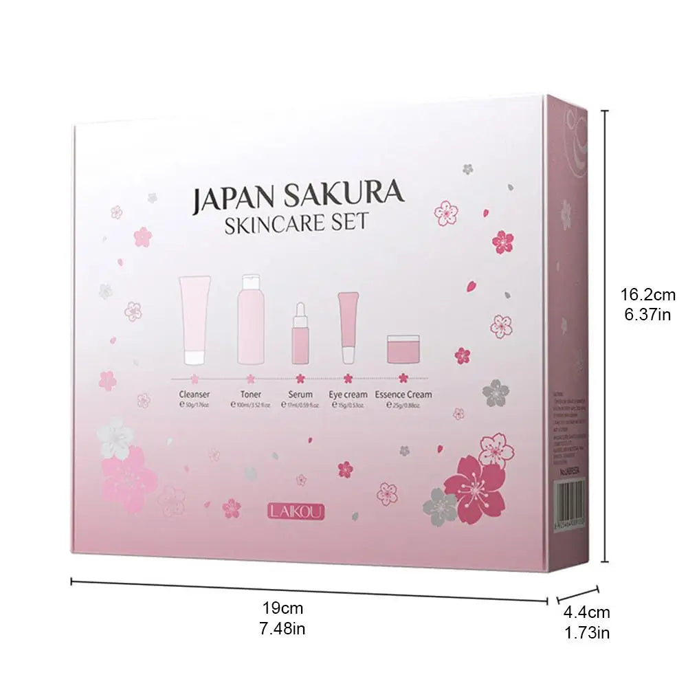 Sakura Facial Skincare Set – Hydrating Cherry Blossom Kit