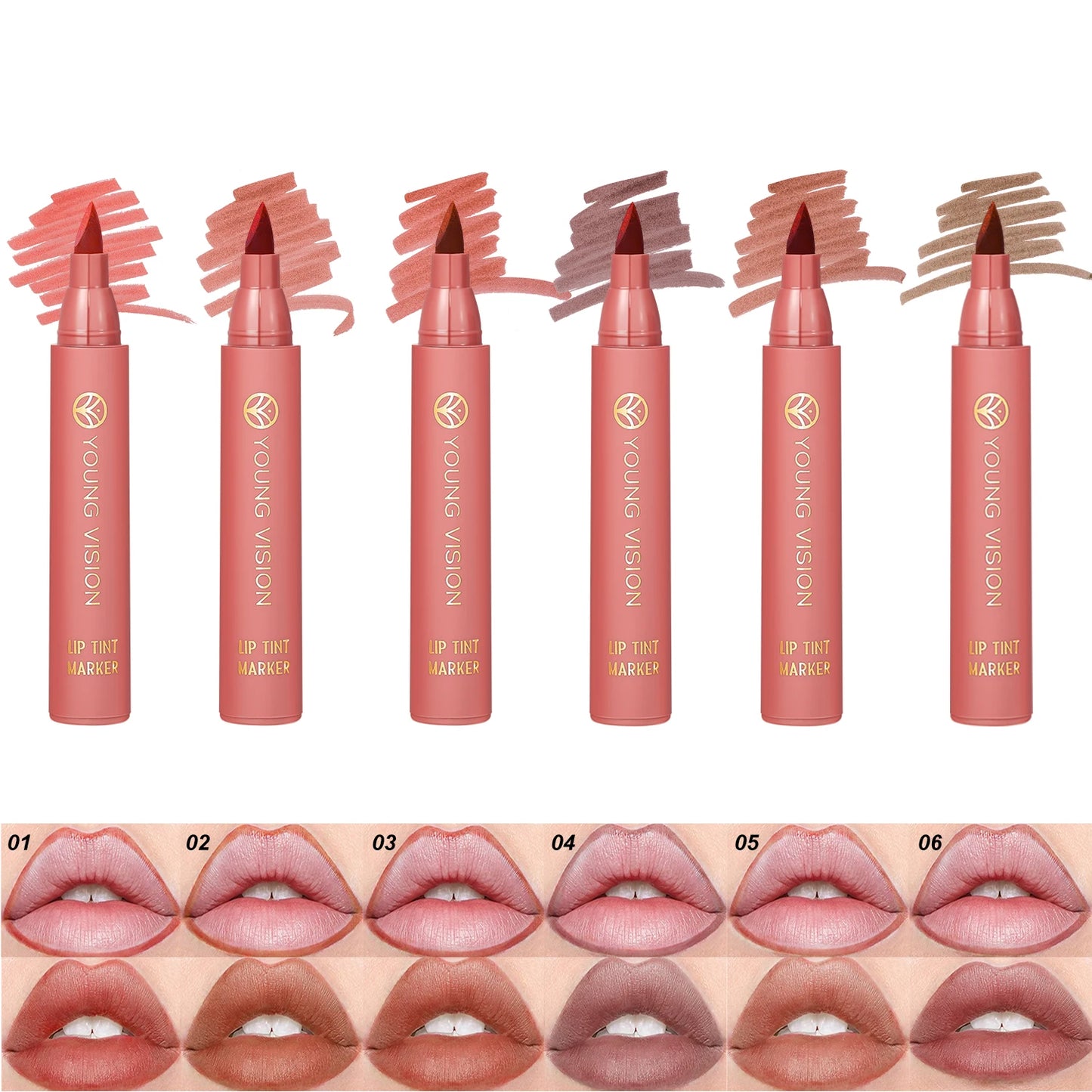 Matte Lip Tint Pen – Long-Lasting Waterproof Stain