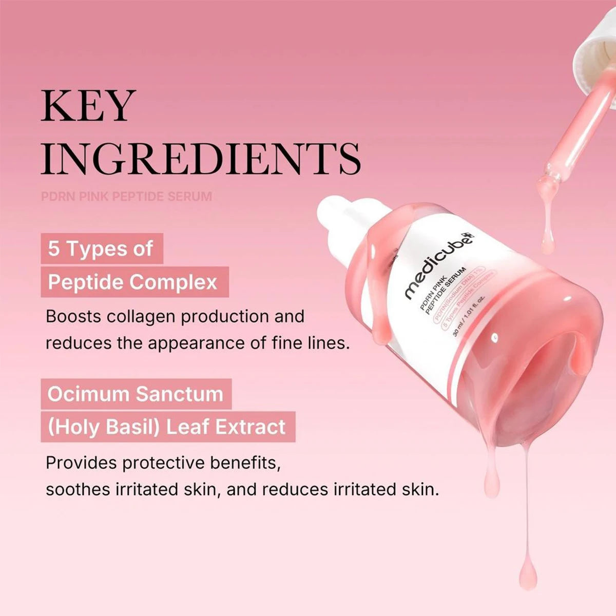 Salmon DNA Pink Peptide Face Serum – Firming & Repair