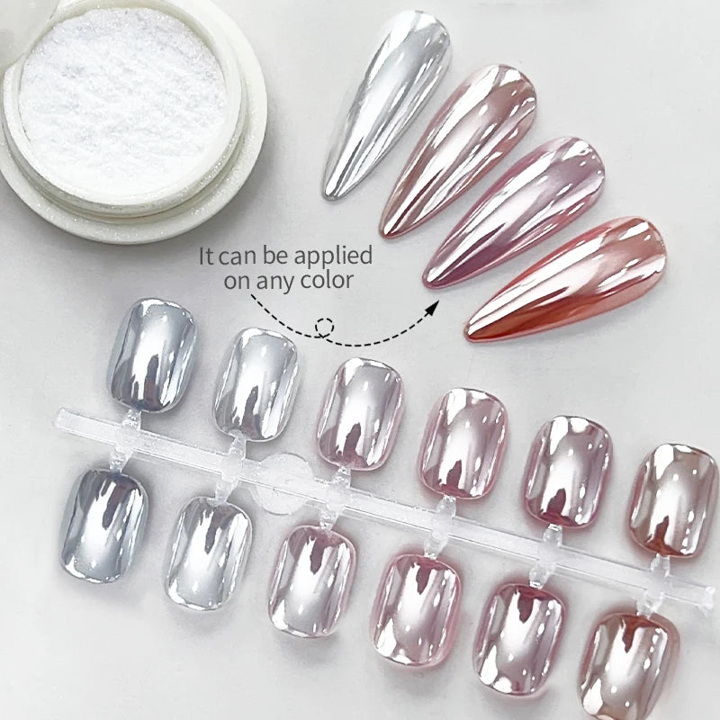 Aurora Mirror Nail Powder Chrome Glitter Pigment
