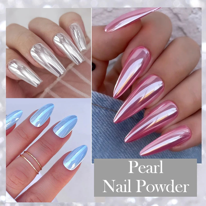 Aurora Mirror Nail Powder Chrome Glitter Pigment